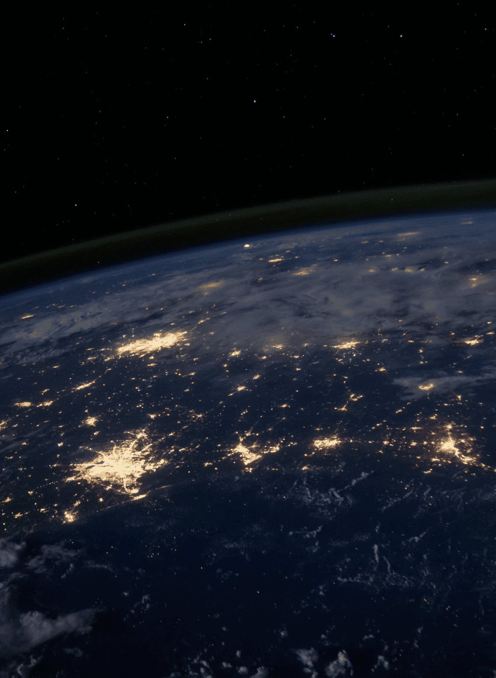 Earth at night shot