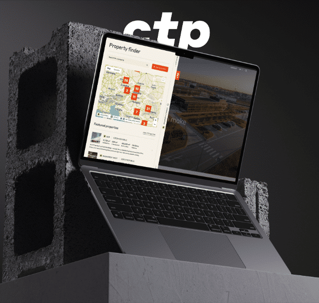 CTP website visual in grey dark background (we design)